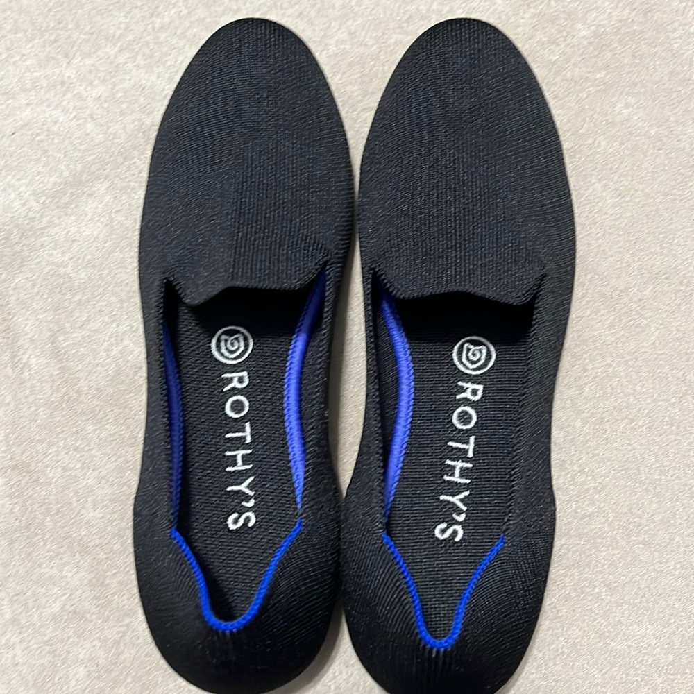 Rothy’s Black Loafers Size 8- fit like a Size 7 or smaller 7 1/2